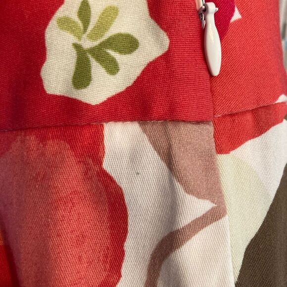 Natori Tropical Asian Floral High Rise Straight Leg Pants luxury fabric - Picture 5 of 8